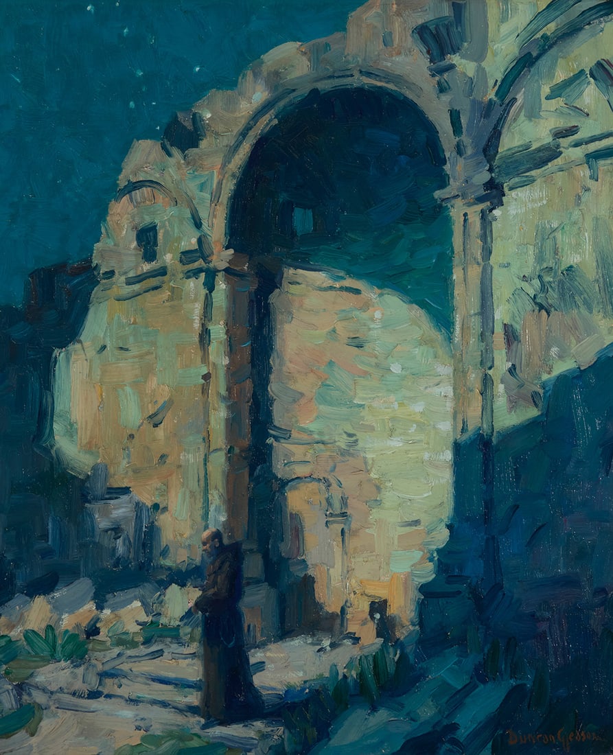 Joe Duncan Gleason (1881-1959), "The Hand of Time - Capistrano Mission" (1 of 6)