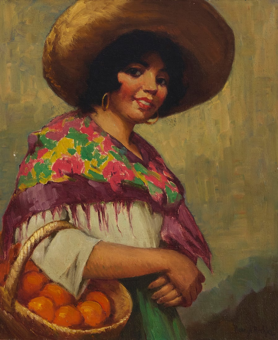 Henry Leopold Richter (1870-1960), "The Fruit Vendor" (1 of 5)