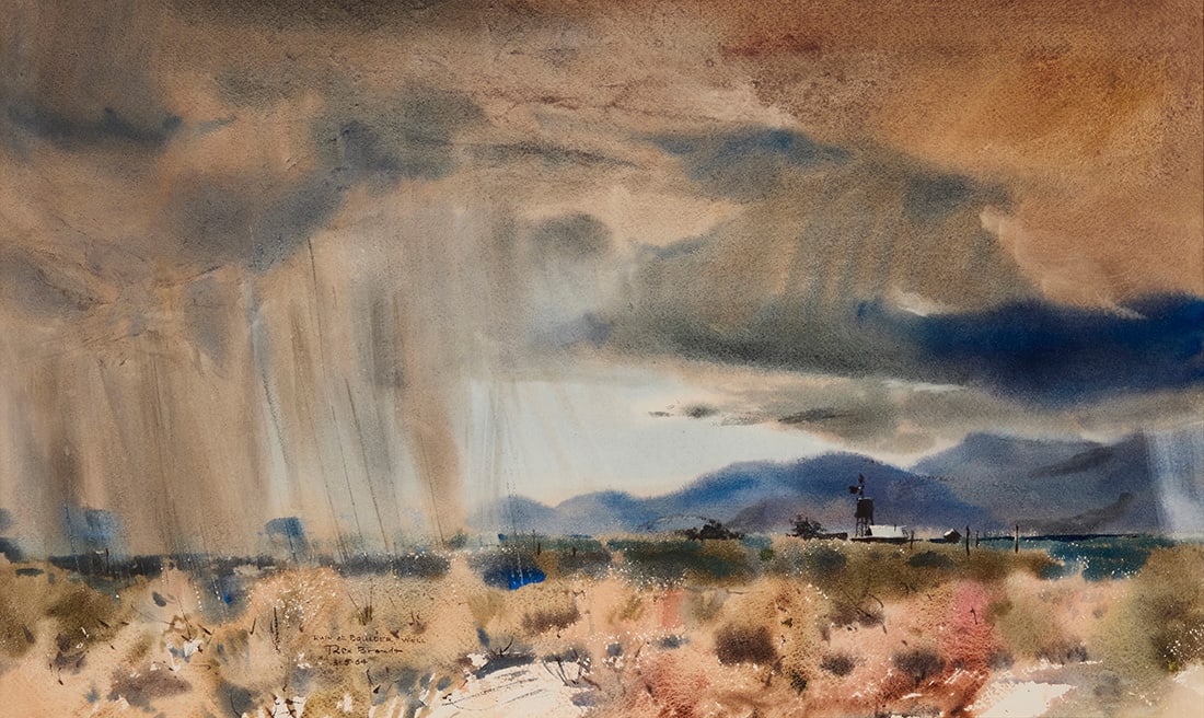 Rex Brandt (1914-2000), "Rain at Boulder Well," 1964 (1 of 6)