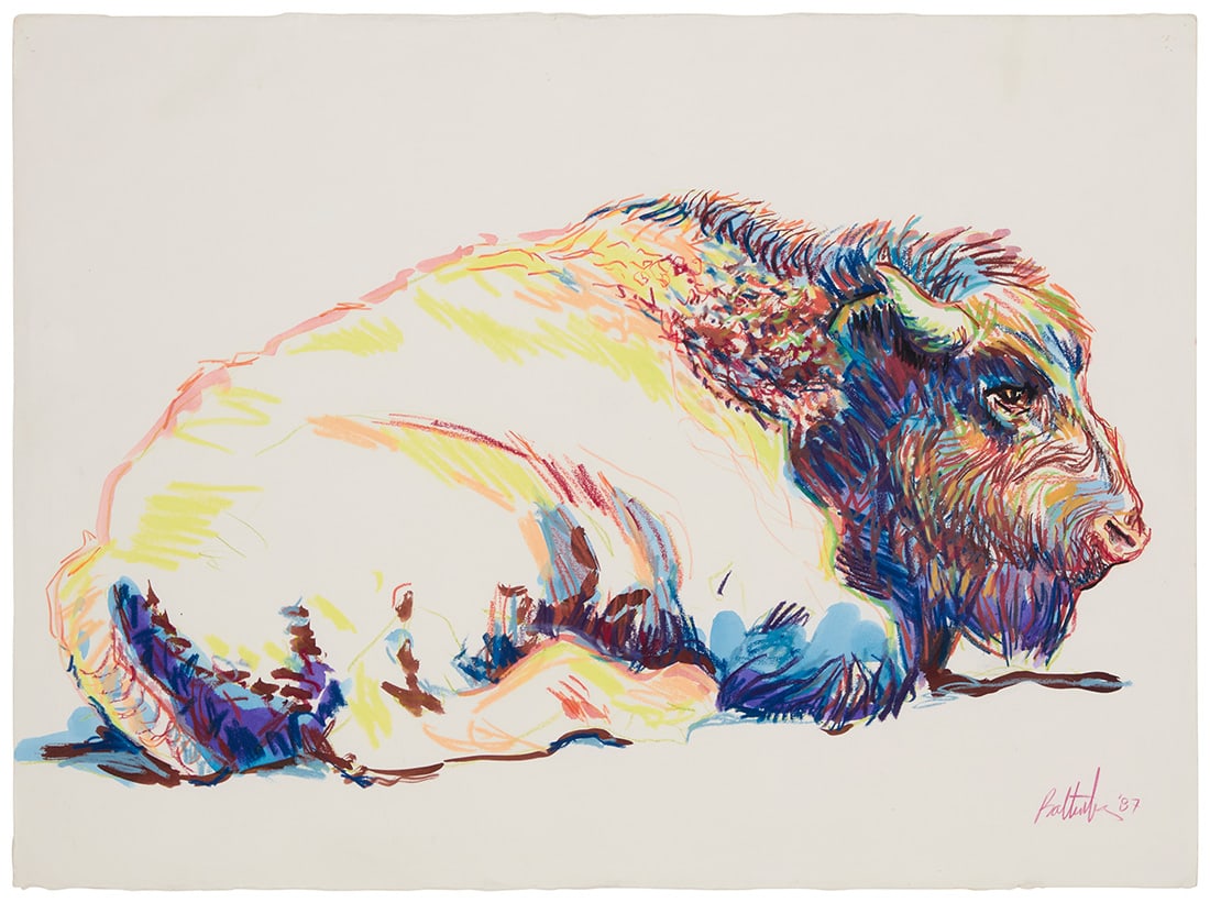 John Nelson Battenberg (1931-2012), Seated buffalo, 1987 (1 of 5)