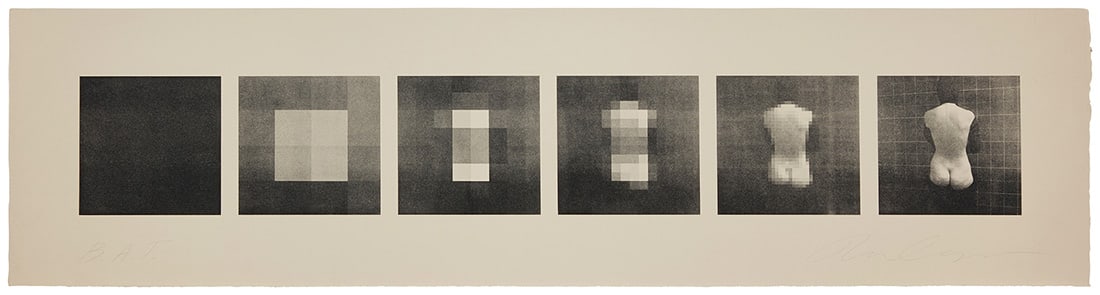 Ron Cooper (b. 1943), Untitled, (Six Squares of Nude), 1981 (1 of 6)
