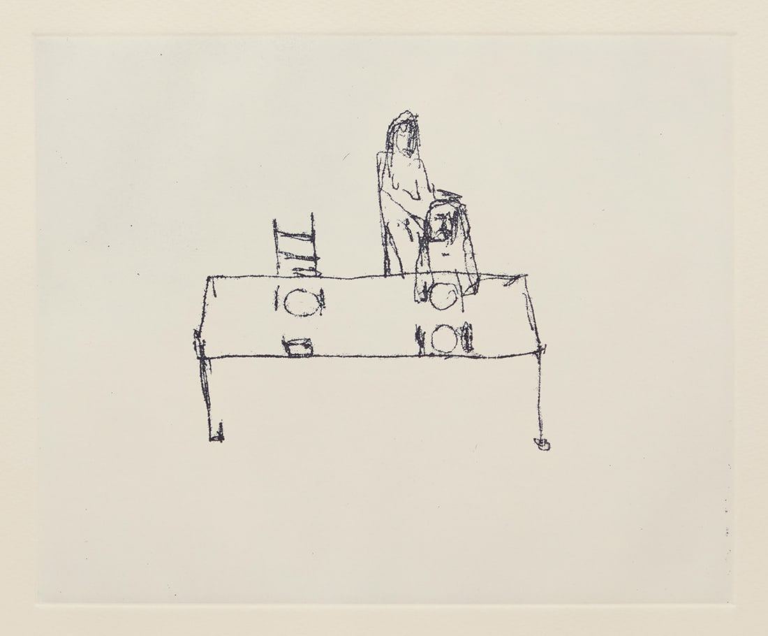 Tracey Emin (b. 1963), "You Forget Who You Are," 2013: Tracey Emin (b. 1963) "You Forget Who You Are," 2013 Etching on Somerset soft white wove paper Edition: 69/200 (there were also 30 artist's proofs) Signed, titled, dated, and numbered in pencil in the