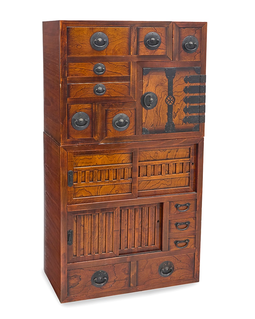 A Japanese wood kaidan tansu (1 of 9)