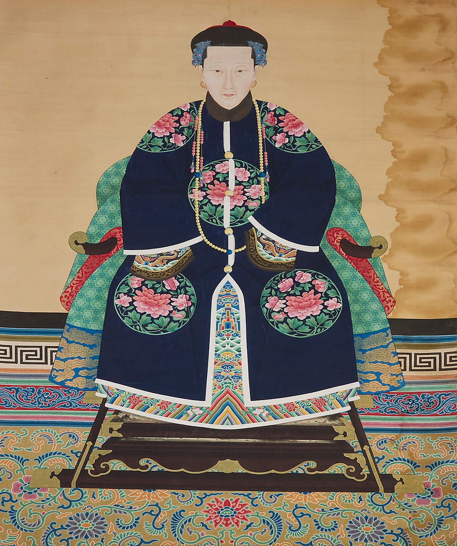 An 18th/19th Century Chinese ancestor portrait of a lady (1 of 4)