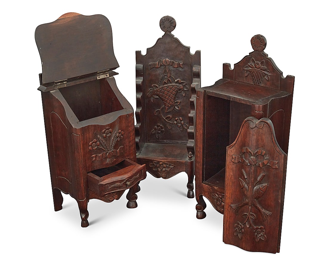 Three Louis XV provincial style carved wood boissellerie (1 of 5)