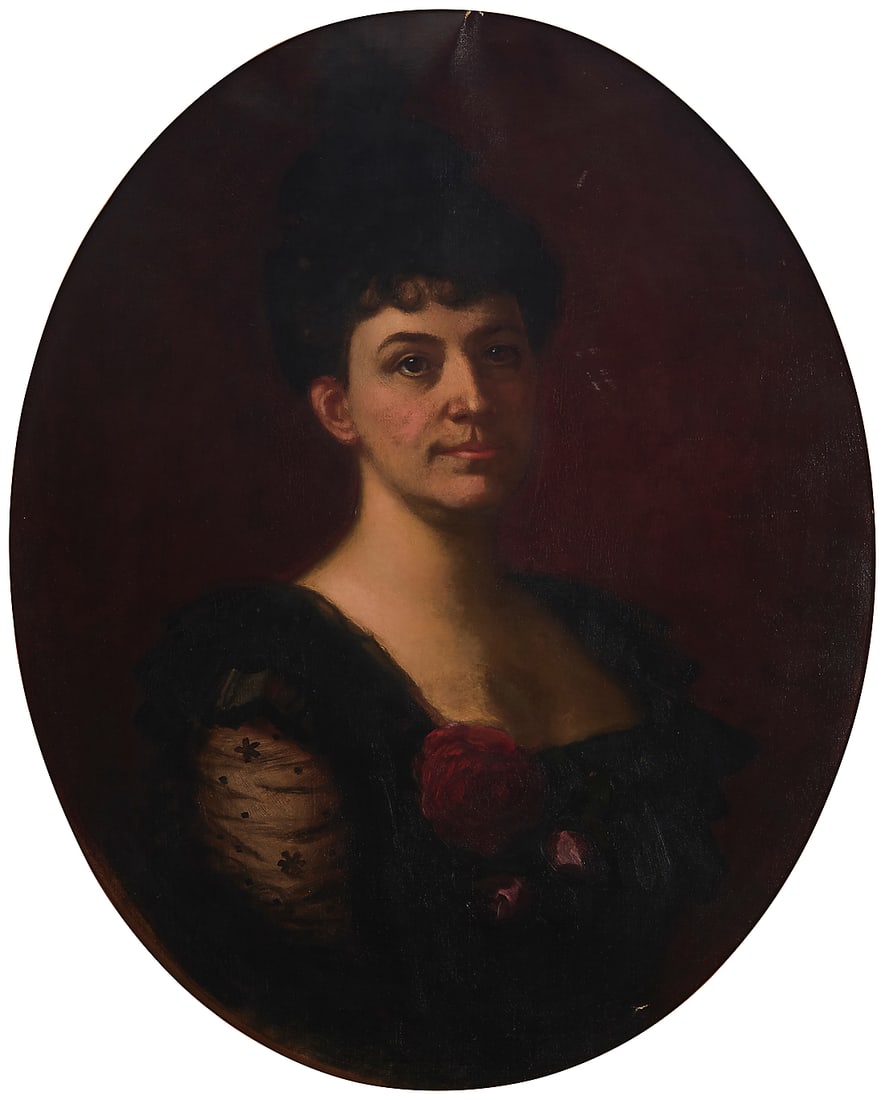 George Rufus Boynton (1866-1945), Portrait of a woman: George Rufus Boynton (1866-1945) Portrait of a woman Oil on canvas Signed lower left: Geo. R. Boynton 32.25" H x 25" W Provenance: Private Estate, California