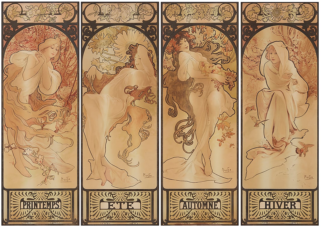 Alphonse Mucha (1860-1939), "The Four Seasons," 1897 (1 of 19)