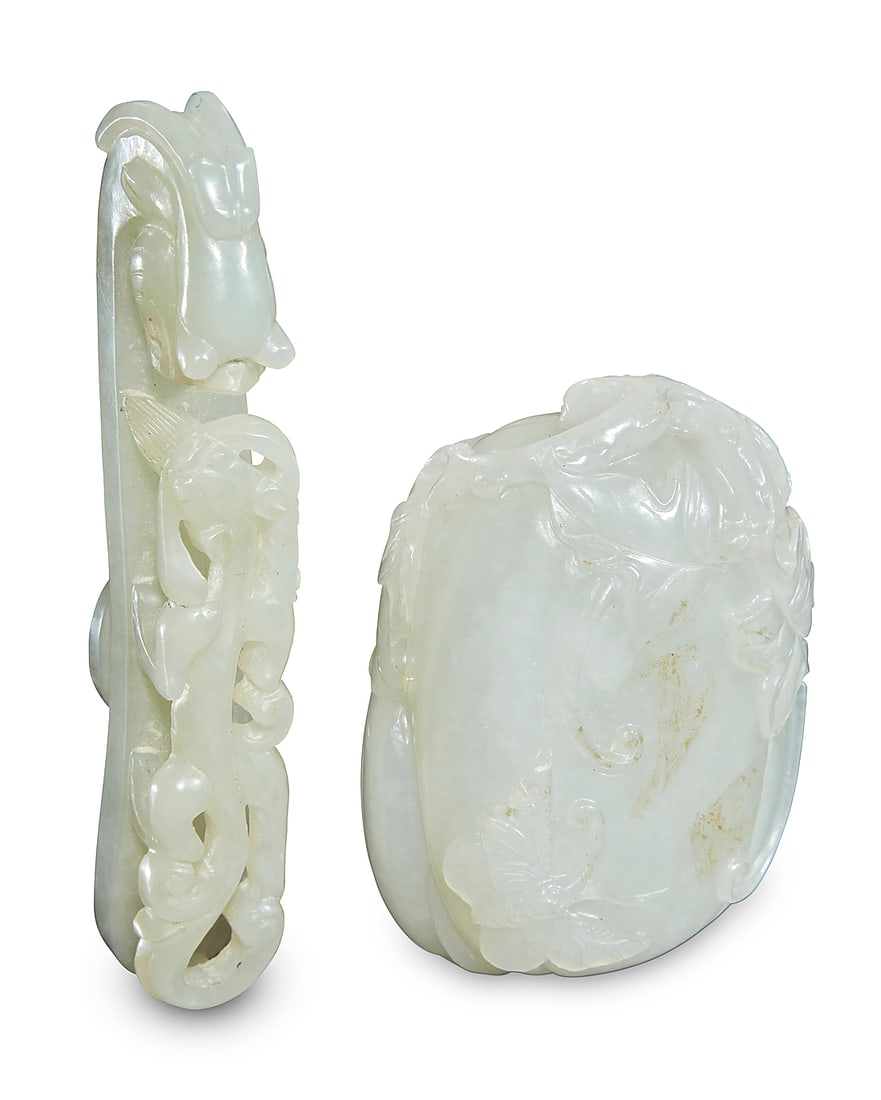 Two Chinese carved jade articles - 2