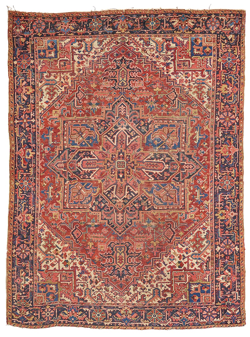 A Heriz rug