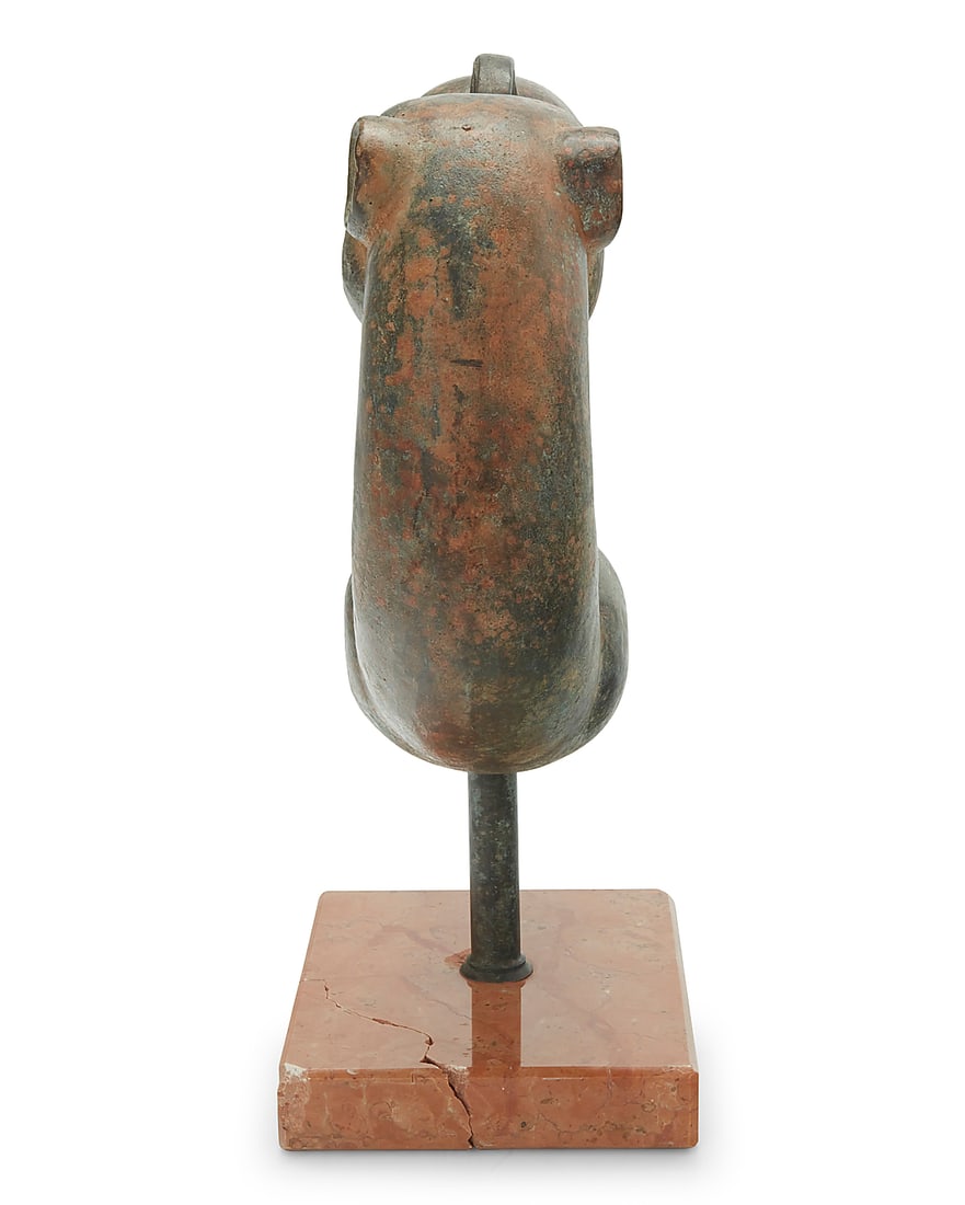 A Scythian style solid bronze coiled panther - 4