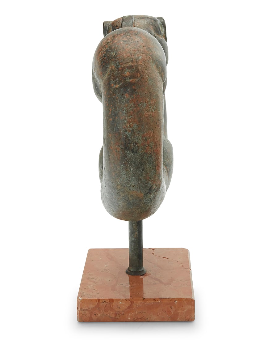 A Scythian style solid bronze coiled panther - 5