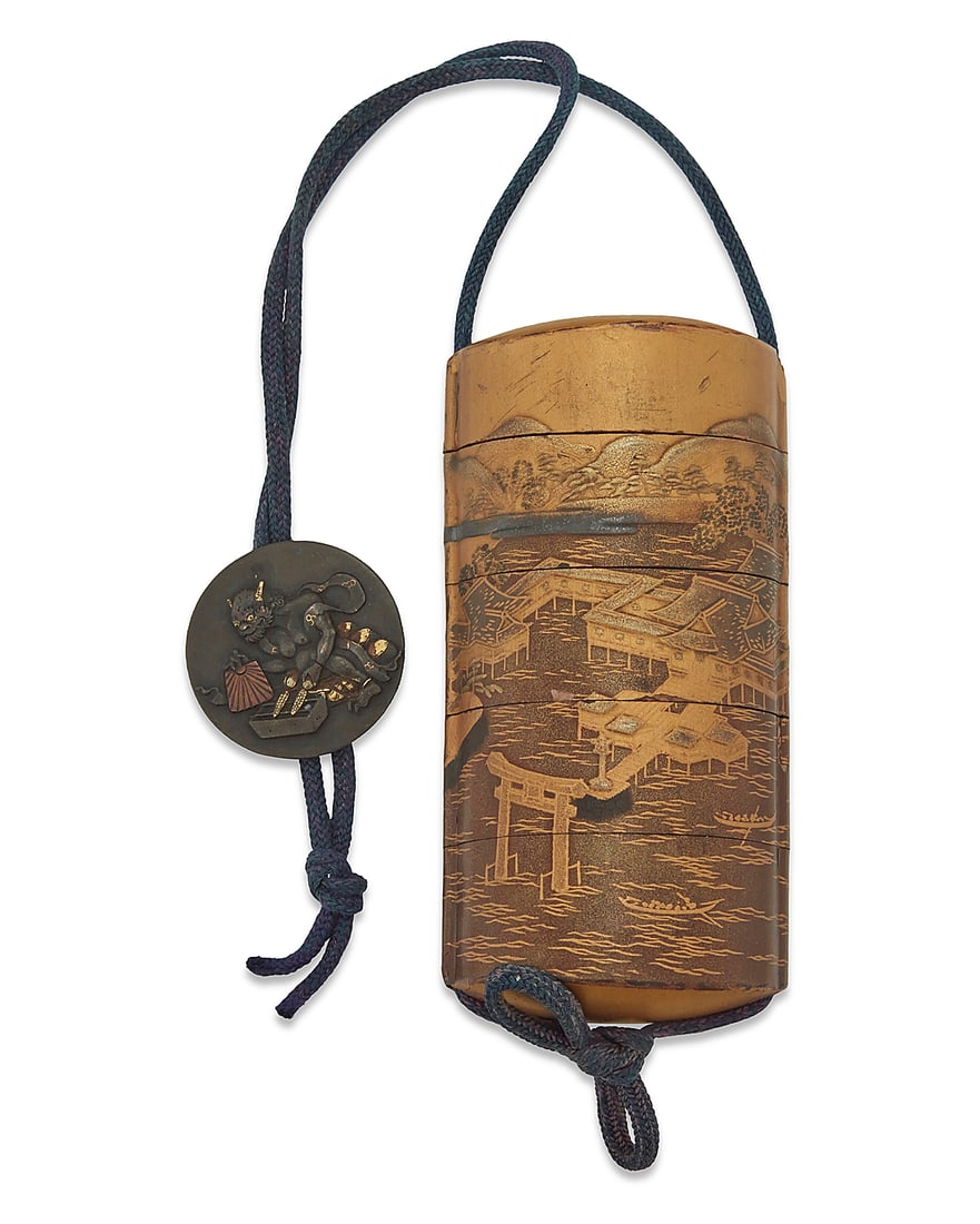 A Japanese lacquered inro (1 of 3)