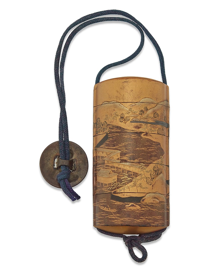A Japanese lacquered inro - 2