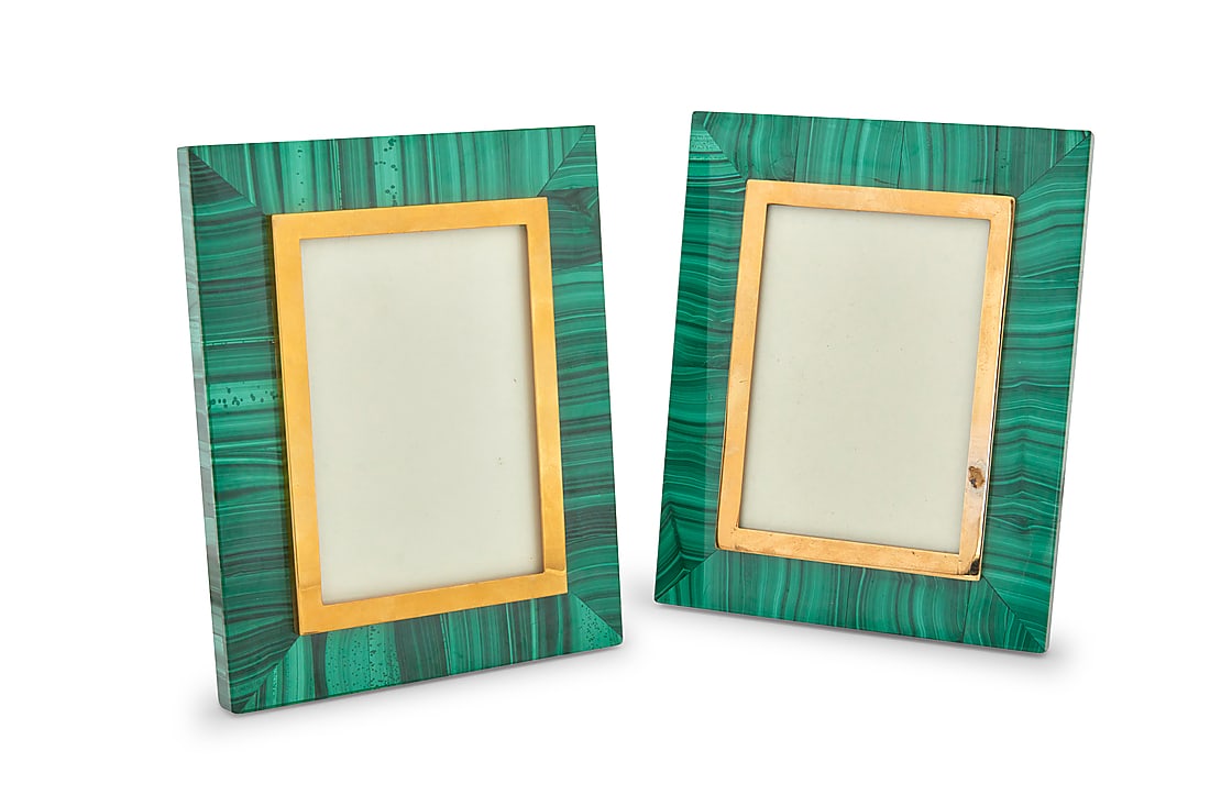 A pair of malachite frames (1 of 4)