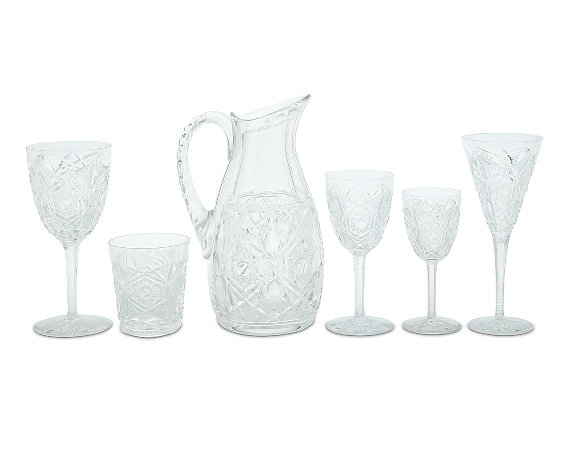 A Baccarat glass 'Lagny' stemware service (1 of 3)