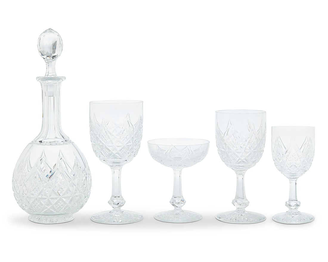 A Baccarat glass 'Colbert' partial stemware service (1 of 3)