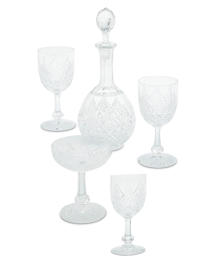 A Baccarat glass 'Colbert' partial stemware service - 2