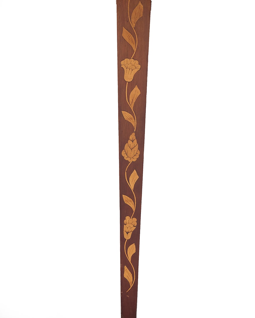 A Dutch marquetry drop leaf table - 7