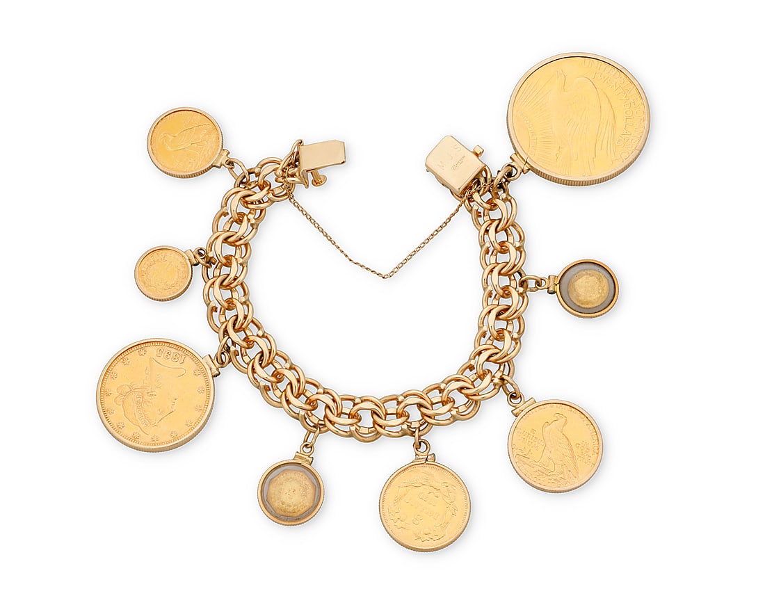 A Gold Coin Bracelet - 2