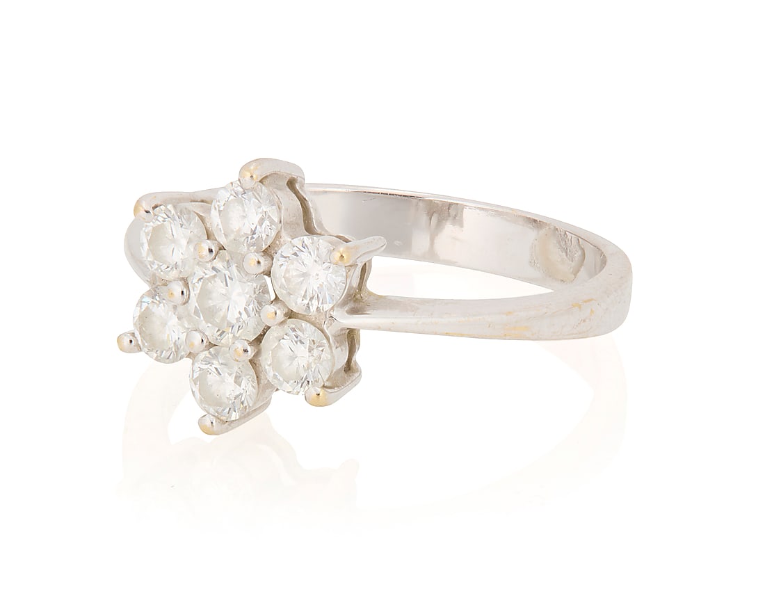 An 18K White Gold and Diamond Ring (1 of 3)