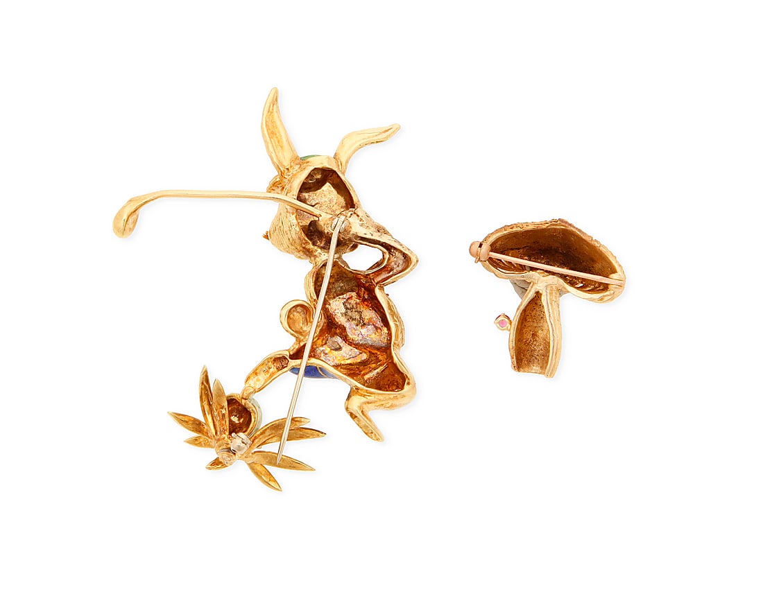 Two 14K Gold Brooches - 2