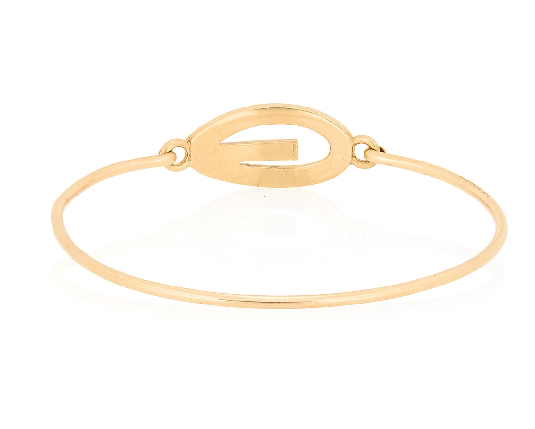 A 9K Gold and Enamel Cuff - 2