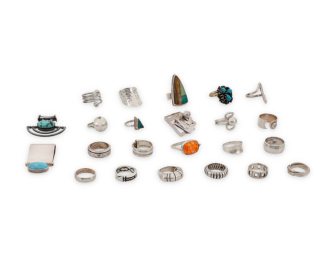 A Group of Silver and Set Stone Jewelry (1 of 1)