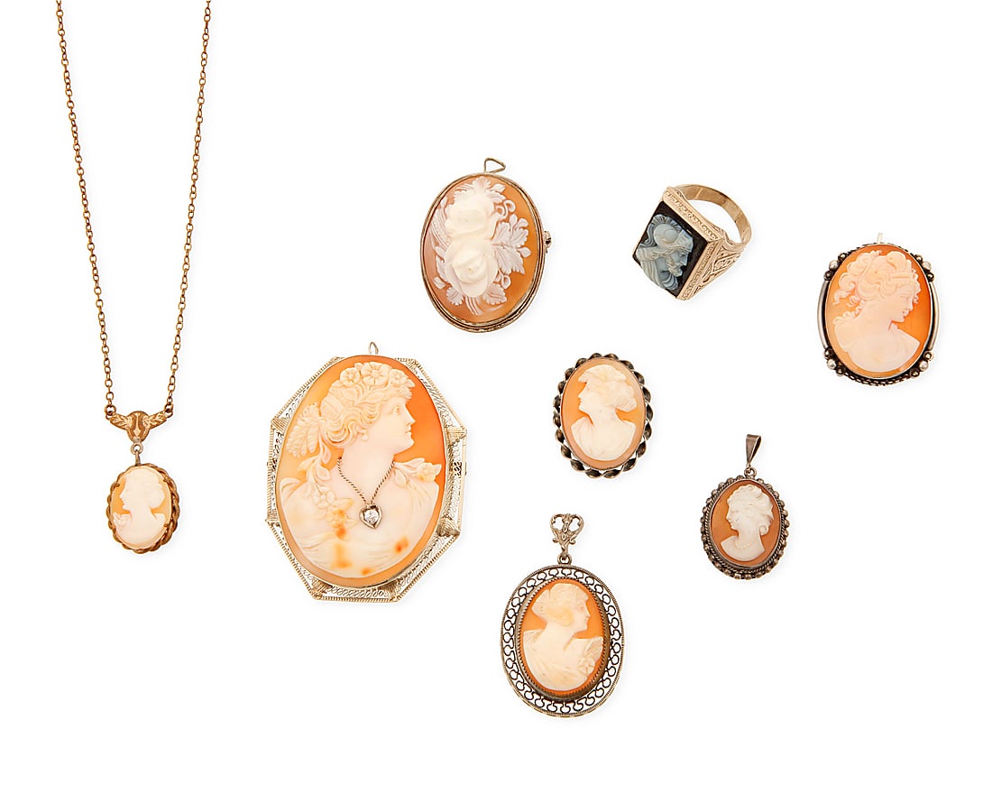 A Group of Cameo Jewelry (1 of 2)