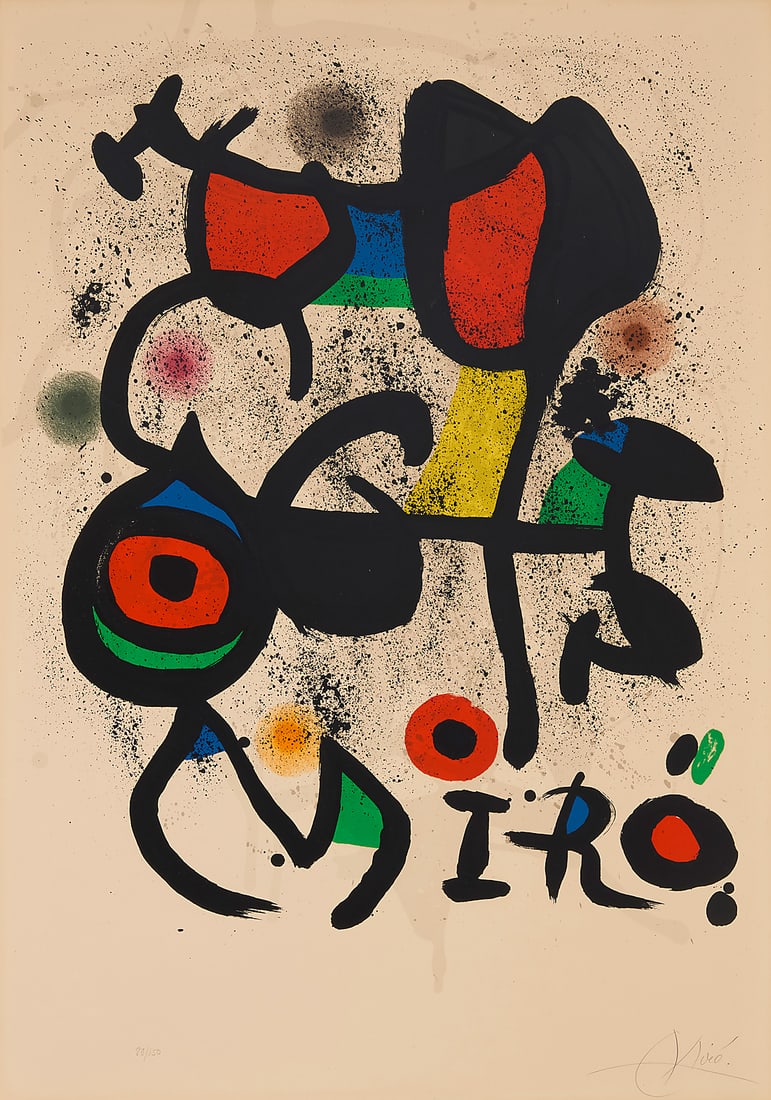 Joan Miro (1893-1983), Poster for the exhibition "Bronzes," Hayward Gallery, London, 1972 (1 of 10)