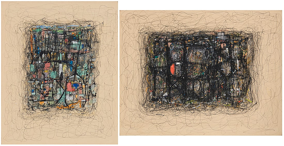 Aubrey John Robert Penny (1917-2000), Two works: "In Harbor," 1953; and "The R.I.," 1953 (1 of 12)