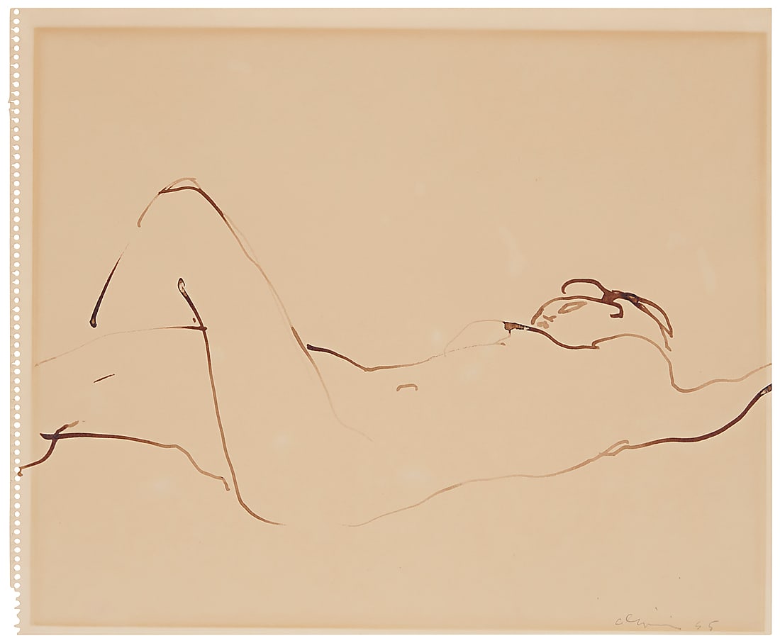 Nathan Oliveira (1928-2010), Reclining nude, 1955 (1 of 5)