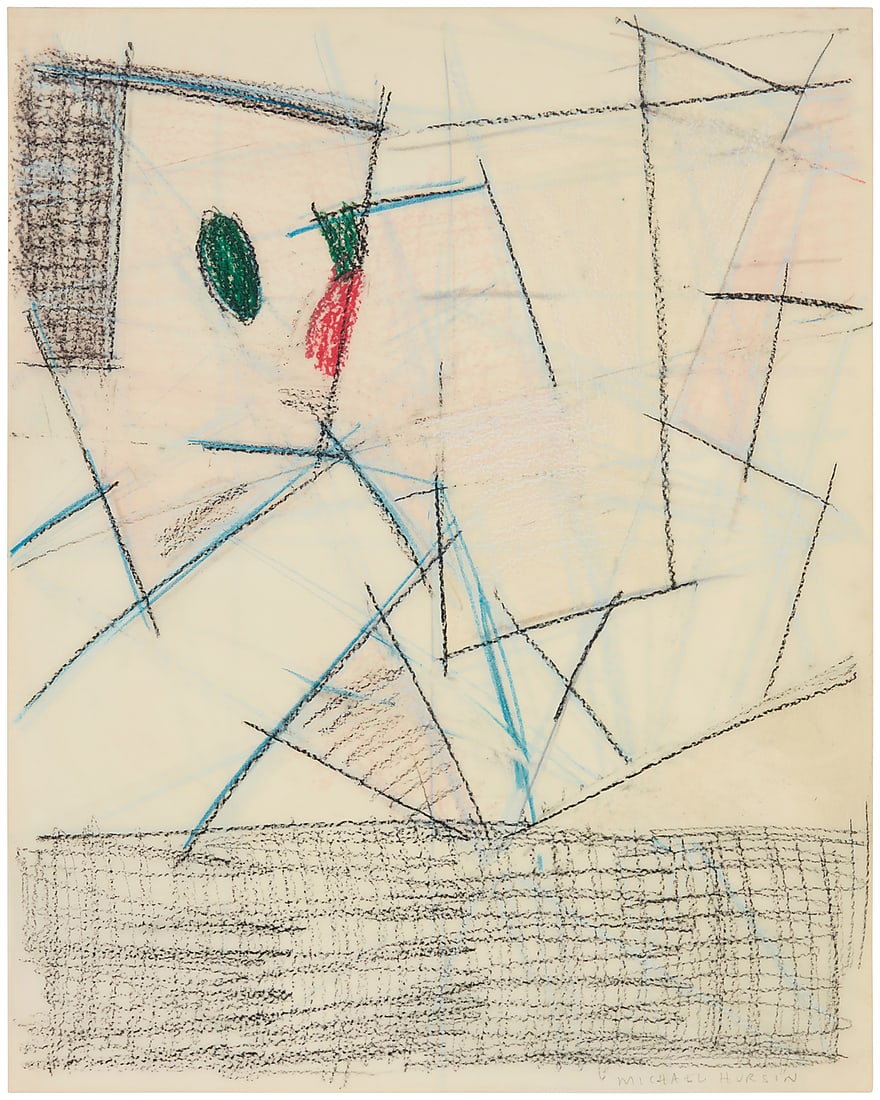 Michael Hurson (1941-2007), Study for "Portrait of Robert Pincus-Witten #1" (1 of 6)