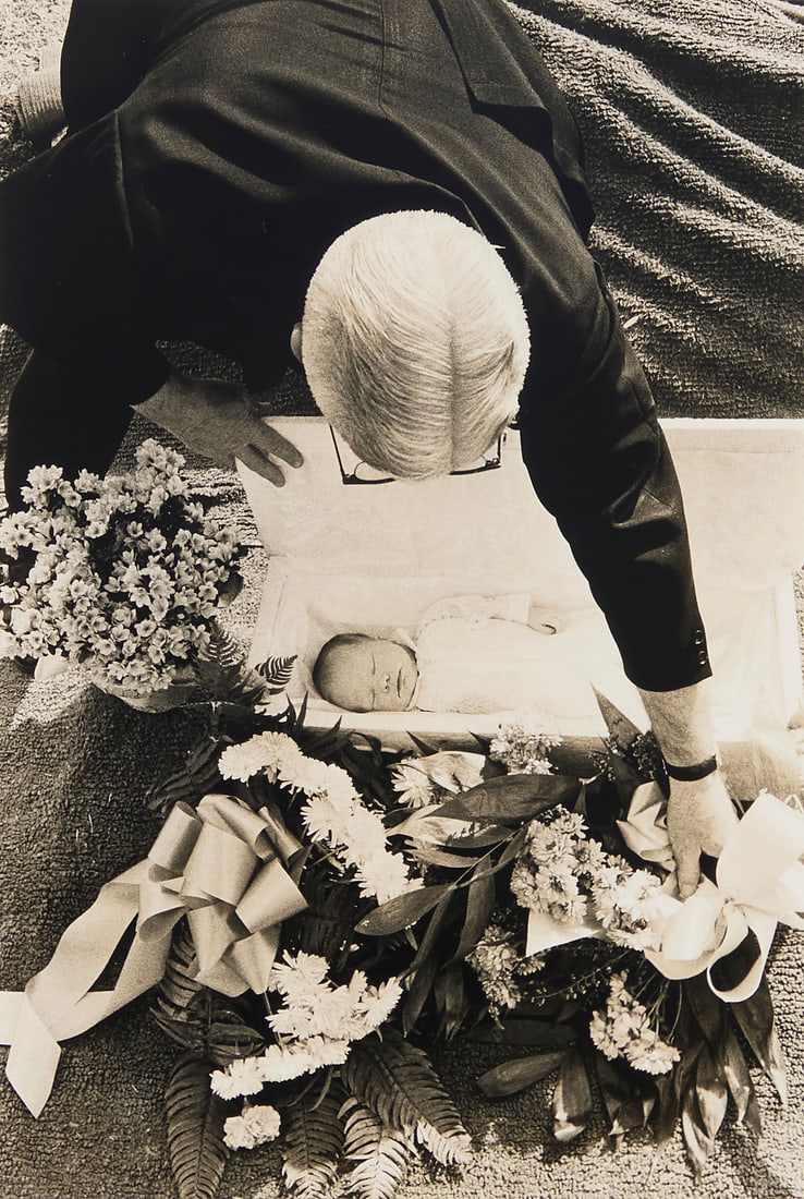 Larry Clark (b. 1943), Untitled (dead baby in coffin), from the "Tulsa Portfolio," 1968-71: Larry Clark (b. 1943) Untitled (dead baby in coffin), from the "Tulsa Portfolio," 1968-71 Gelatin silver print on paper Presumably from the edition of unknown size printed in 1980 (there was also an