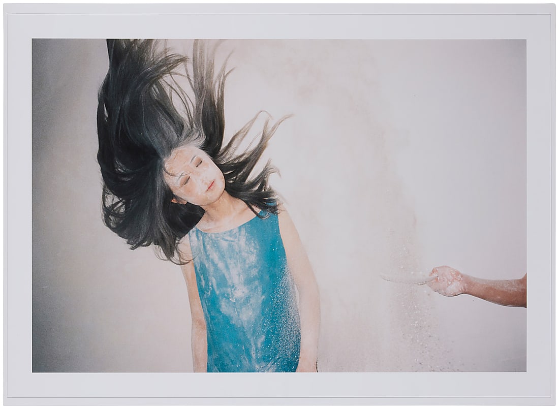 Ren Hang (1987-2017), "Untitled 20," 2012: Ren Hang (1987-2017) "Untitled 20," 2012 Archival inkjet print in colors on paper Edition: 2/10 Signed and numbered in ink on the verso: Ren Hang Image: 26.375" H x 39.375" W; Sheet: 31.75" H x 44" W