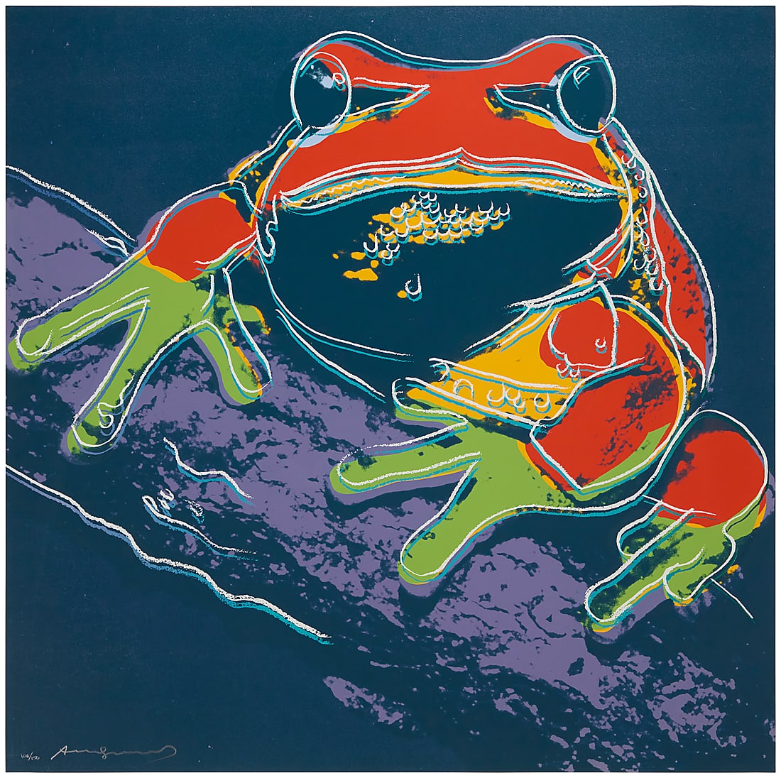 Andy Warhol (1928-1987), "Pine Barrens Tree Frog," from the "Endangered Species" portfolio, 1983 (1 of 7)