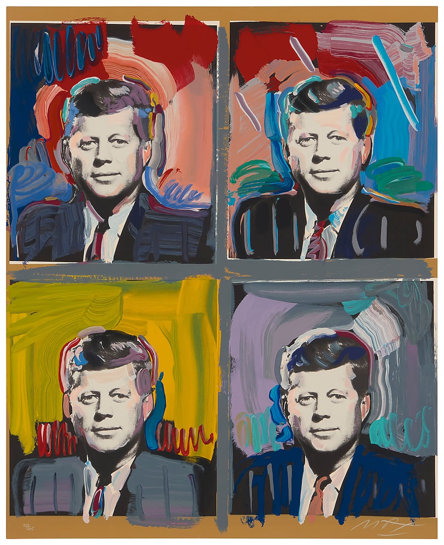 Peter Max (b. 1937), "JFK - Four Portraits," 1989 (1 of 7)