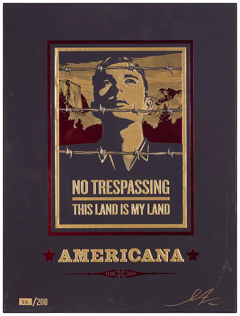 Shepard Fairey (b. 1970), "Americana" portfolio, 2012 (1 of 8)