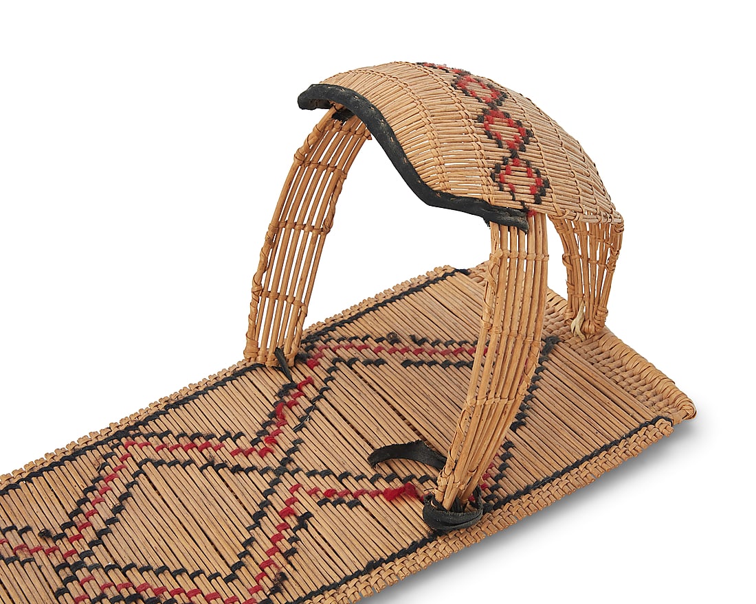 Three Paiute basketry cradleboards - 8