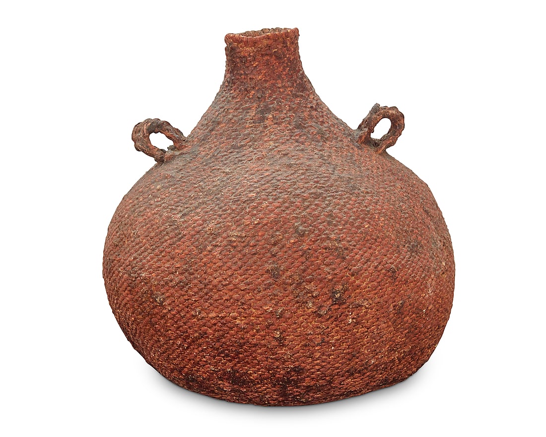 A Paiute basketry water vessel (1 of 5)
