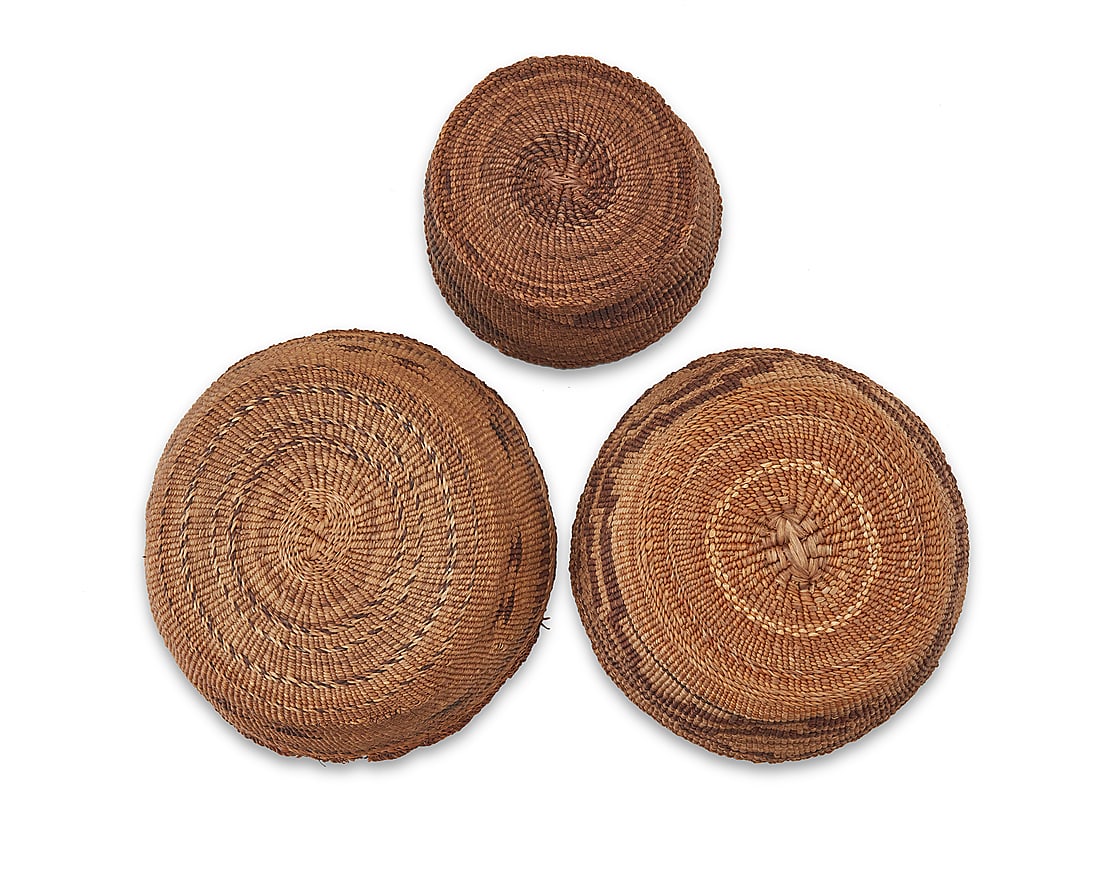 Three Klamath baskets - 5