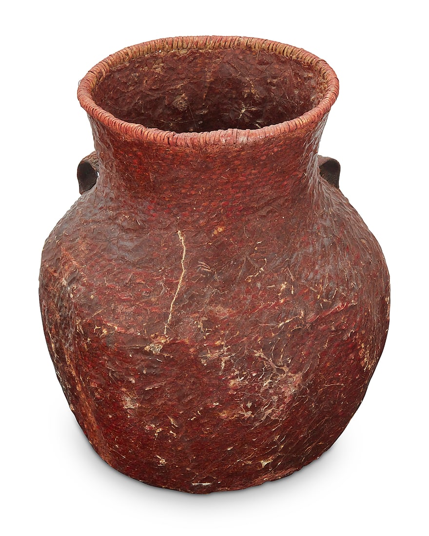 An Apache basketry water vessel - 2