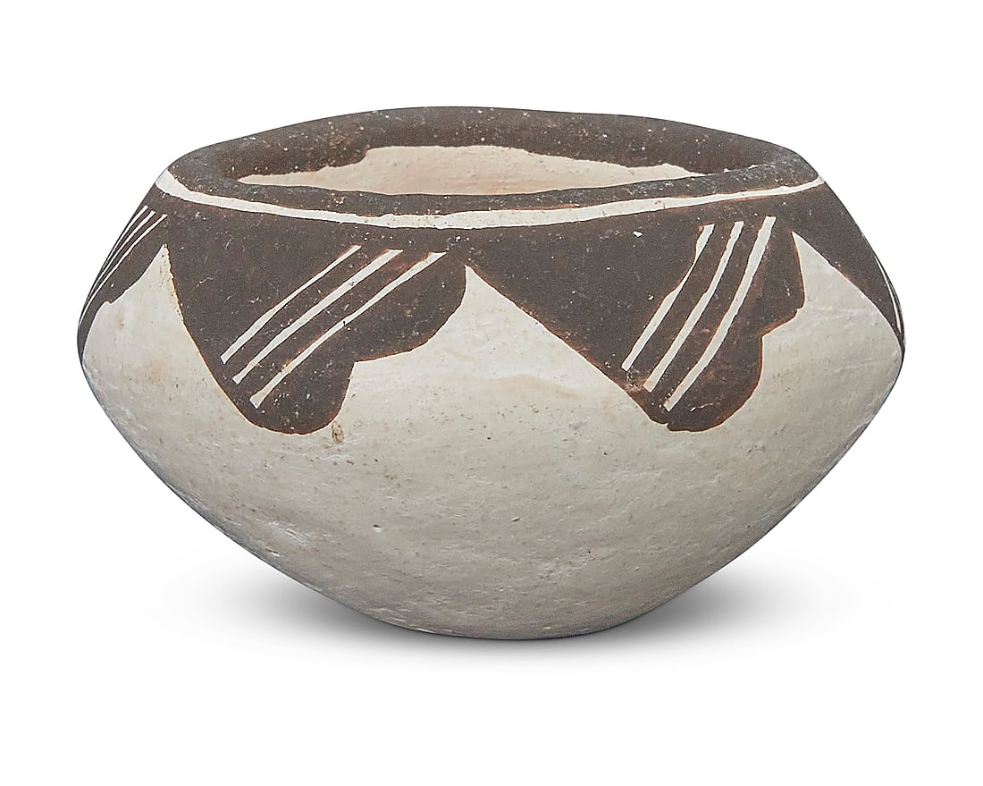 Lucy M. Lewis (1898-1992, Acoma Pueblo), A diminutive pottery jar, mid-20th century (1 of 4)