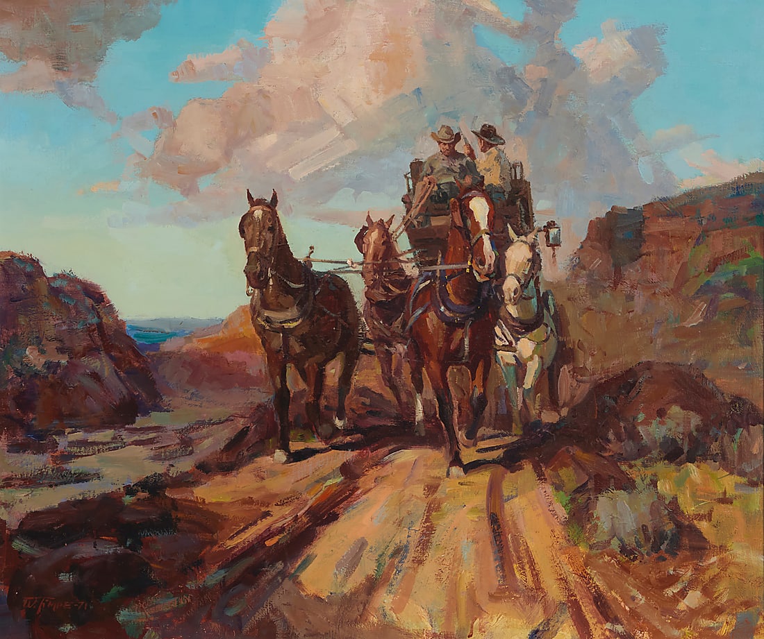 Wil Timpe (b. 1920), "The Stagecoach," 1971 (1 of 5)