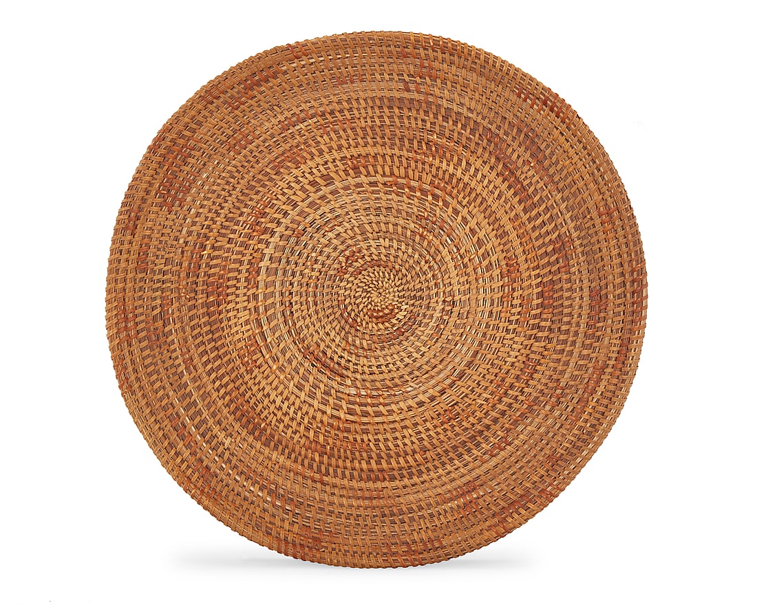 A California Mission basketry tray (1 of 5)