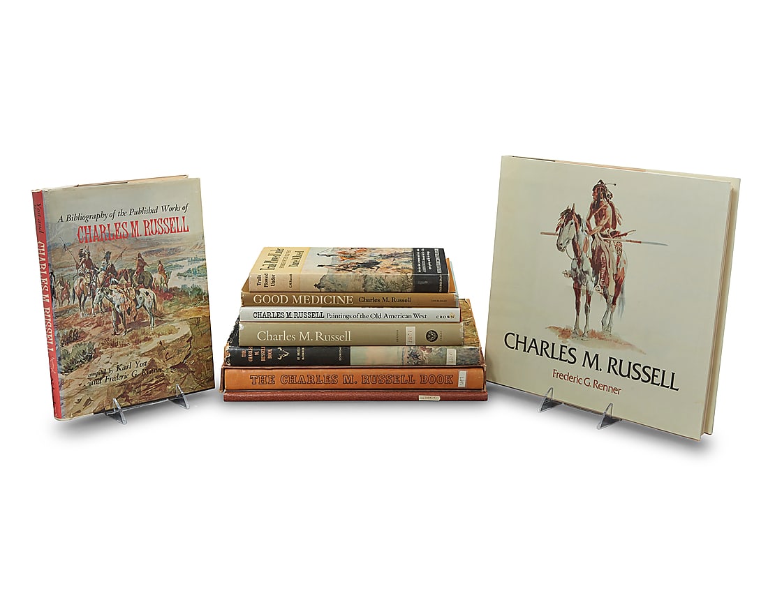 A group of nine books on Charles Marion Russell (1 of 2)