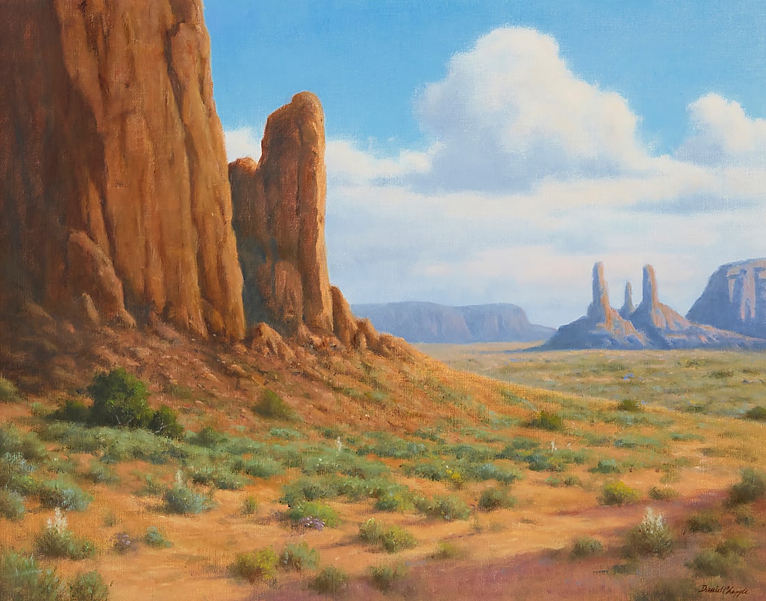 David Chapple (b. 1947), "Monument Valley Spring" (1 of 6)