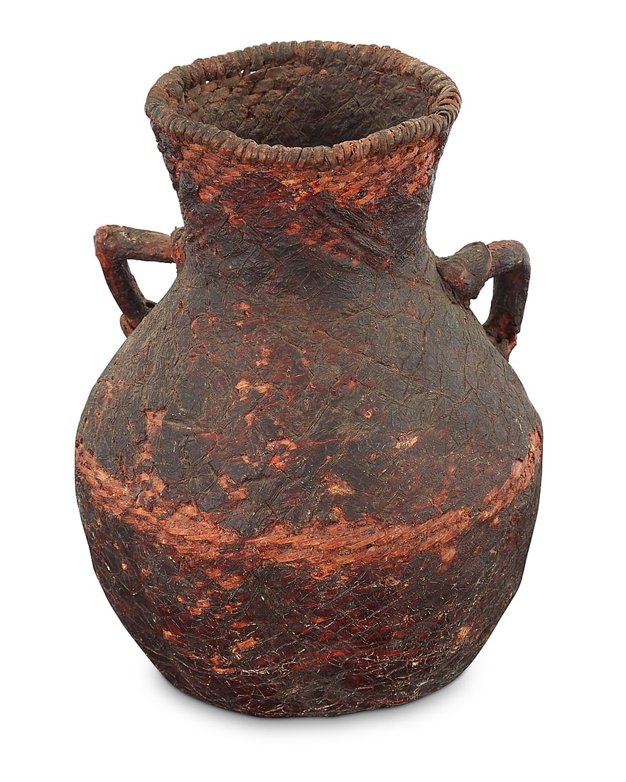 An Apache basketry water vessel - 2