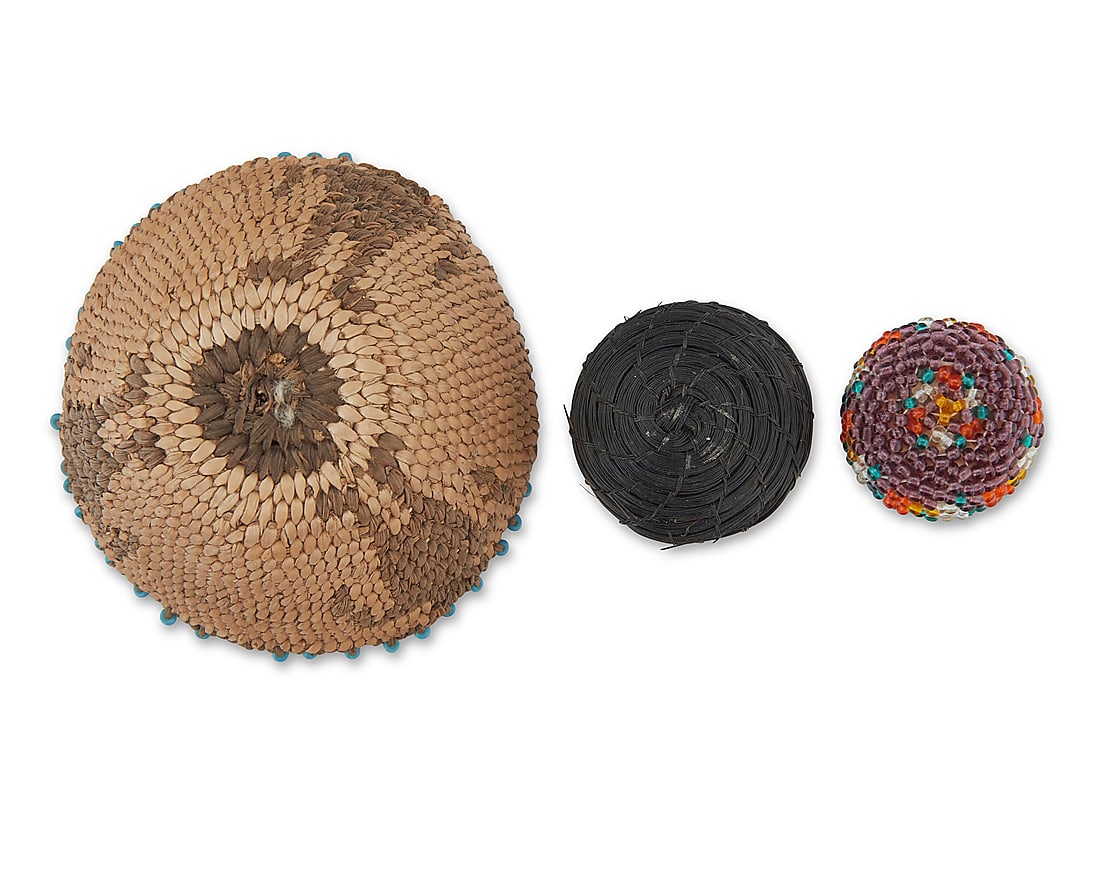 Three miniature Western baskets - 4
