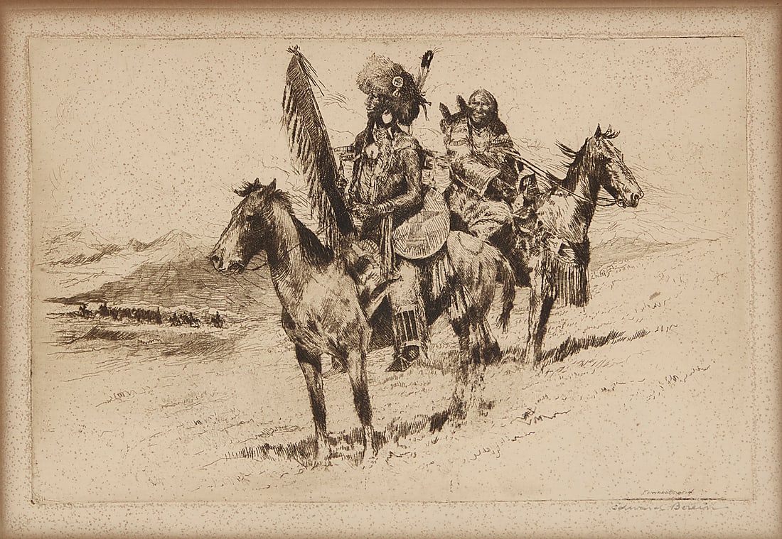 Edward Borein (1872-1945), "Flathead Indians, Montana" (1 of 7)