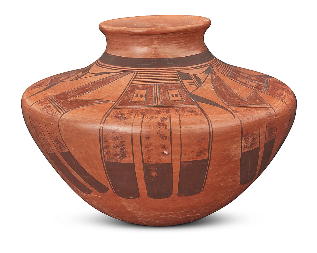 Jean Sahme Nampeyo (1948-2024, Hopi-Tewa), A polychrome pottery jar, late 20th/early 21st century (1 of 5)